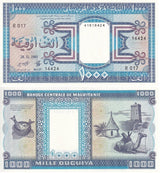 Mauritania 1000 Ouguiya 1985 P 7 b UNC