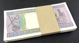 Mauritania 100 Ouguiya 2002 P 4 UNC LOT 100 PCS 1 Bundle , cow
