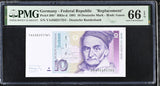 Germany 10 Deutsche Mark 1991 P 38 b* Replacement Gem UNC PMG 66 EPQ
