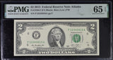 United States 2 Dollars USA 2013 P 538 Atlanta Gem UNC PMG 65 EPQ