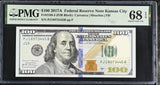 United States 100 Dollars USA 2017A P 548 J Kansas Superb Gem UNC PMG 68 EPQ