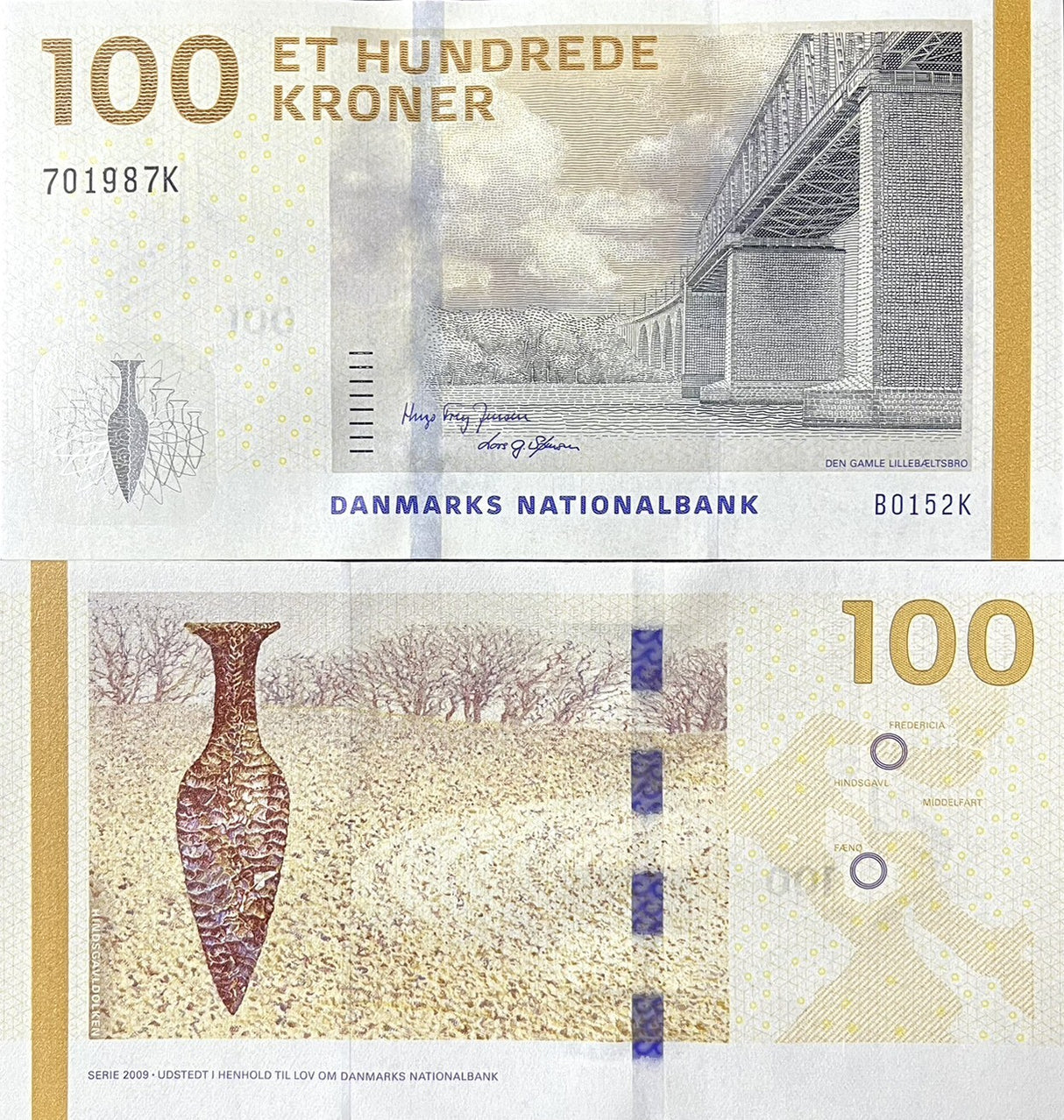 Denmark 100 Kroner 2015 Jensen & Lars G S P 66 d UNC