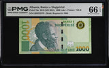 Albania 1000 Leke 2019 ND 2021 P 78 a Gem UNC PMG 66 EPQ , Graded Note