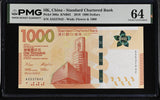 Hong Kong 1000 Dollars 2018 P 306 a SCB Choice UNC PMG 64