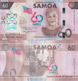 Samoa 60 TALA 2024 Commonwealth Commemorative P 53 UNC WITHOUT folder