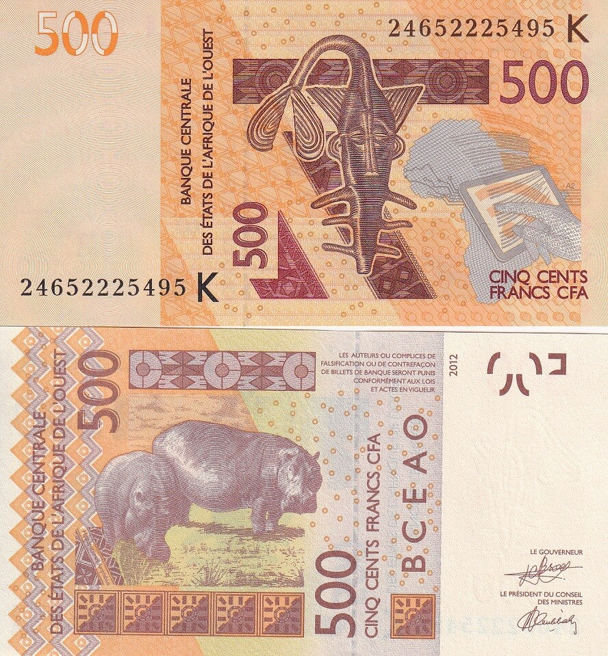 West African States Senegal 500 Francs 2024 P 719 K UNC , WAS
