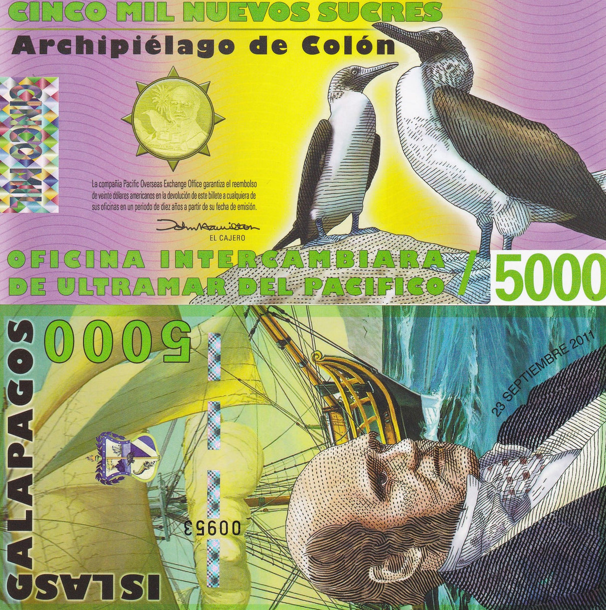 Galapagos 5000 SUCRES 2011 POLYMER Fantasy