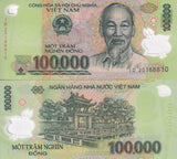 Vietnam 100000 Dong Mixed Year Polymer P 122 UNC