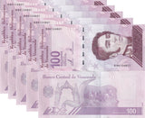 Venezuela 100 Bolivares Digitales 2021/2022 P 119 UNC LOT 5 PCS