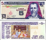 Guatemala 5 Quetzales 2007 P 106 c UNC