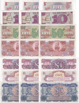 Great Britain Military Set 7 X Lot 3 = 21 UNC 5 10 50 Pence 1 5 Pound P M22 -M49