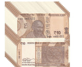 India 10 Rupees 2021 P 109 m UNC LOT 100 PCS