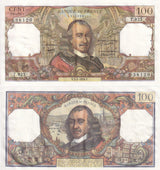 FRANCE 100 FRANCS 1976 P 147 XF W/H