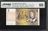 Australia 1 Dollar ND 1983 P 42 d QEII Gem UNC PMG 66 EPQ