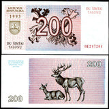 Lithuania 200 Talonu 1993 P 45 AUnc