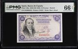 Spain 25 Pesetas 1946 ND 1948 P 130 a Gem UNC PMG 66 EPQ Printer FNMT