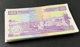 Burundi 100 Francs 2024 P 44 UNC LOT 100 PCS 1 Bundle