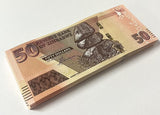 Zimbabwe 50 Dollars 2020/2021 P 105 UNC Lot 25 Pcs 1/4 Bundle