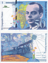 France 50 Francs 1994 With Underline "AL" P 157Aa UNC