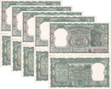 India 5 Rupees ND 1962-1967 P 54a UNC W/Rust Pinhole LOT 5 PCS