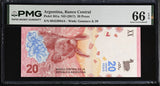 Argentina 20 Pesos ND 2017 P 361 a Gem UNC PMG 66 EPQ