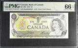 Canada 1 Dollar 1973 P 85 BC-46b Crow Bouey GEM UNC PMG 66 EPQ