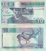 Namibia 10 Dollars ND 2001 P 4 c UNC