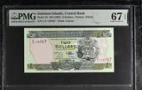 Solomon Islands 2 Dollars ND 1997 P 18 Superb Gem UNC PMG 67 EPQ
