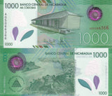 Nicaragua 1000 Cordobas 2017 P 218 a Polymer UNC