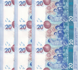 Hong Kong Set 3 X LOT 3 = 9 UNC 20 Dollars Mixed Years P 218 302 348 SCB