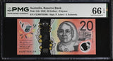 Australia 20 Dollars 2020 P 64 b Gem UNC PMG 66 EPQ