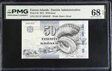 Faeroe Islands 50 Kronur 2011 P 29 Superb GEM UNC PMG 68 EPQ