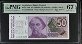 Argentina 50 Australes ND 1986-1989 P 326 b Superb Gem UNC PMG 67 EPQ