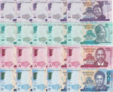 Malawi Set 4 Pcs 20 50 100 200 Kwacha Random Date P 60-65 UNC Lot 5 = 20 Pcs