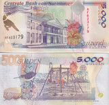 Suriname 5000 Gulden 1999 P 143 b UNC