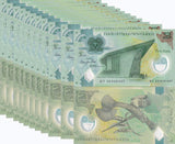 Papua New Guinea 2 Kina 2023 P 50 Polymer UNC LOT 10 PCS