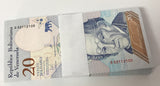 Venezuela 20 Bolivares 2018 P 104 JAGUAR UNC LOT 100 PCS 1 BUNDLE