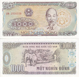 Vietnam 1000 Dong 1988 P 106 UNC Lot 20 Pcs Elephant, logging Ho Chi Minh