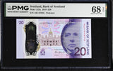 Scotland 20 Pounds 2019 Polymer P 132 a Superb Gem UNC PMG 68 EPQ