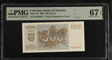Lithuania 500 Talonu 1993 P 46 Superb Gem UNC PMG 67 EPQ