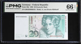 Germany Federal Republic 20 Mark 1993 P 39 b Gem UNC PMG 66 EPQ