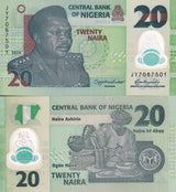 Nigeria 20 Naira 2024 P 34 Polymer UNC