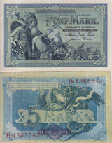 Germany 5 Mark 1904 P 8 b # 7 digit AUnc