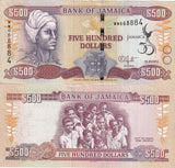 Jamaica 500 Dollars 2012 Comm. 50th P 91 UNC