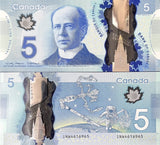 Canada 5 Dollars 2013/2024 P 106 f Polymer Sign Rogers & Macklem UNC