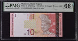 Malaysia 10 Ringgit 2004 P 46 Gem UNC PMG 66 EPQ PNB