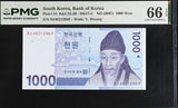 South Korea 1000 Won ND 2007 P 54 Gem UNC PMG 66 EPQ
