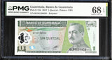 Guatemala 1 Quetzal 2012 P 115 d Polymer Superb Gem UNC PMG 68 EPQ