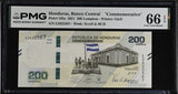 Honduras 200 Lempiras 2021 P 105 a Commemorative Gem UNC PMG 66 EPQ