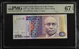 Cape Verde 2500 Escudos 1989 P 61 a Superb Gem UNC PMG 67 EPQ